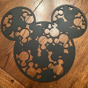 Mickey Ears Shaped Metal Sign